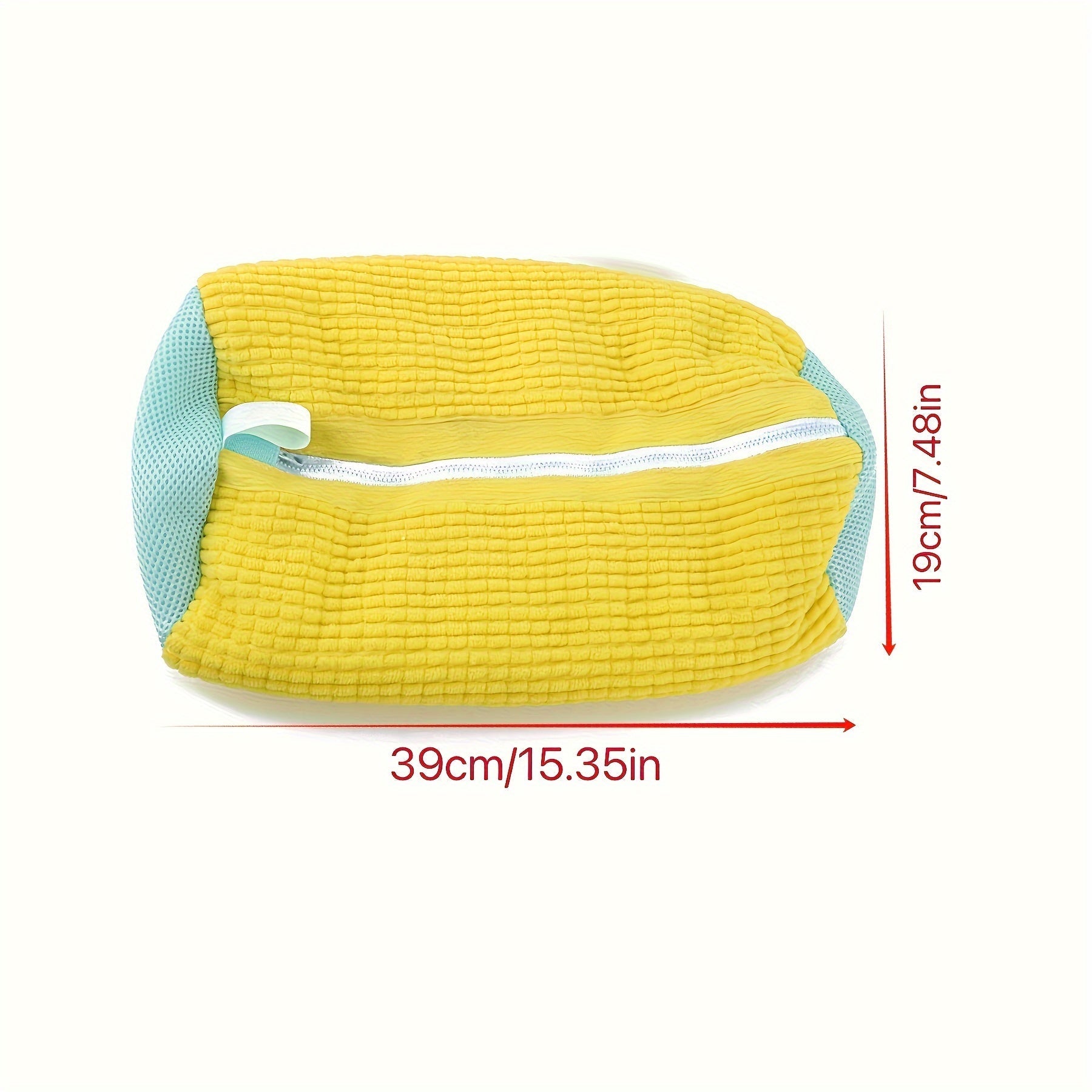 Bolsa de lavandería de tela de punto reutilizable con cremallera para zapatos y juguetes, poliéster duradero nylon