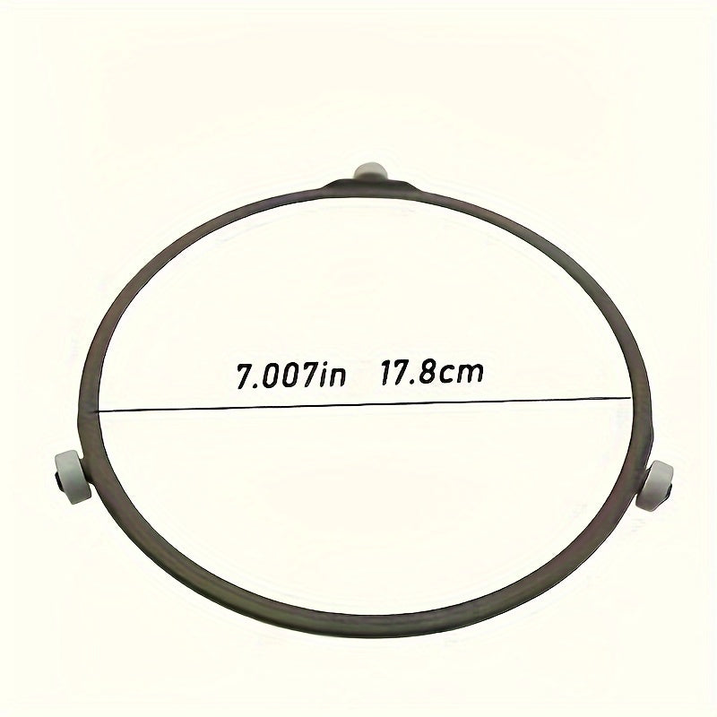 1 dona Bardoshli Plastmassa Mikrotolqinli Turntable Halqasi bilan Oson-Glide Kasterlar - Zamonaviy, Barqaror Aylanish Yaxshi Pishirish uchun. Muhim Gaz pechka aksessuari.