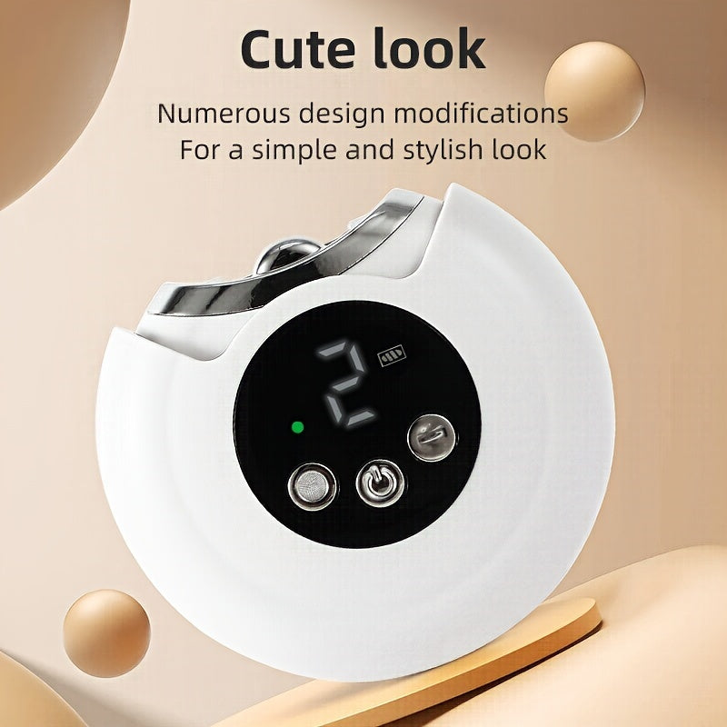 Cortador de uñas eléctrico con pantalla LCD, recargable por USB, molinillo de 3 velocidades, almacenamiento de polvo
