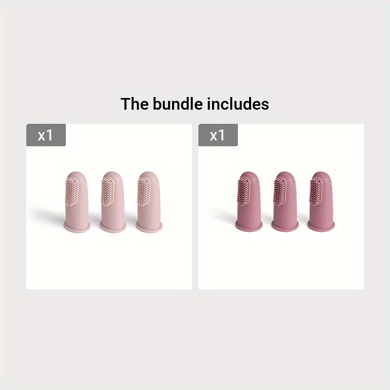 Silicone Kids Toothbrush Set for Youngsters 3 Pack Soft Toothbrushes for Children Ages 3 Plus