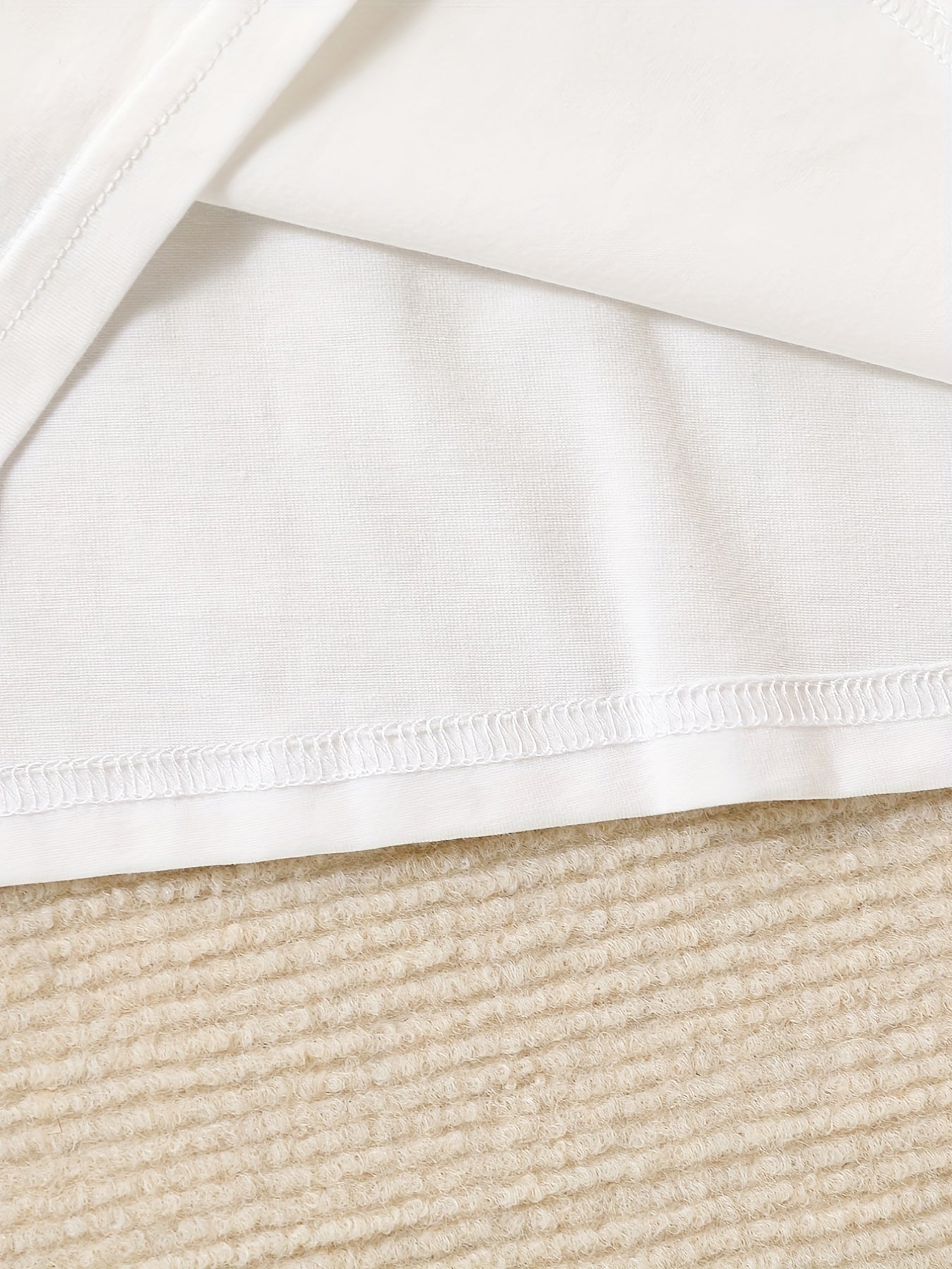 Girls' Cotton Knit Top with Lace Collar for Summer Breathable and Machine Washable