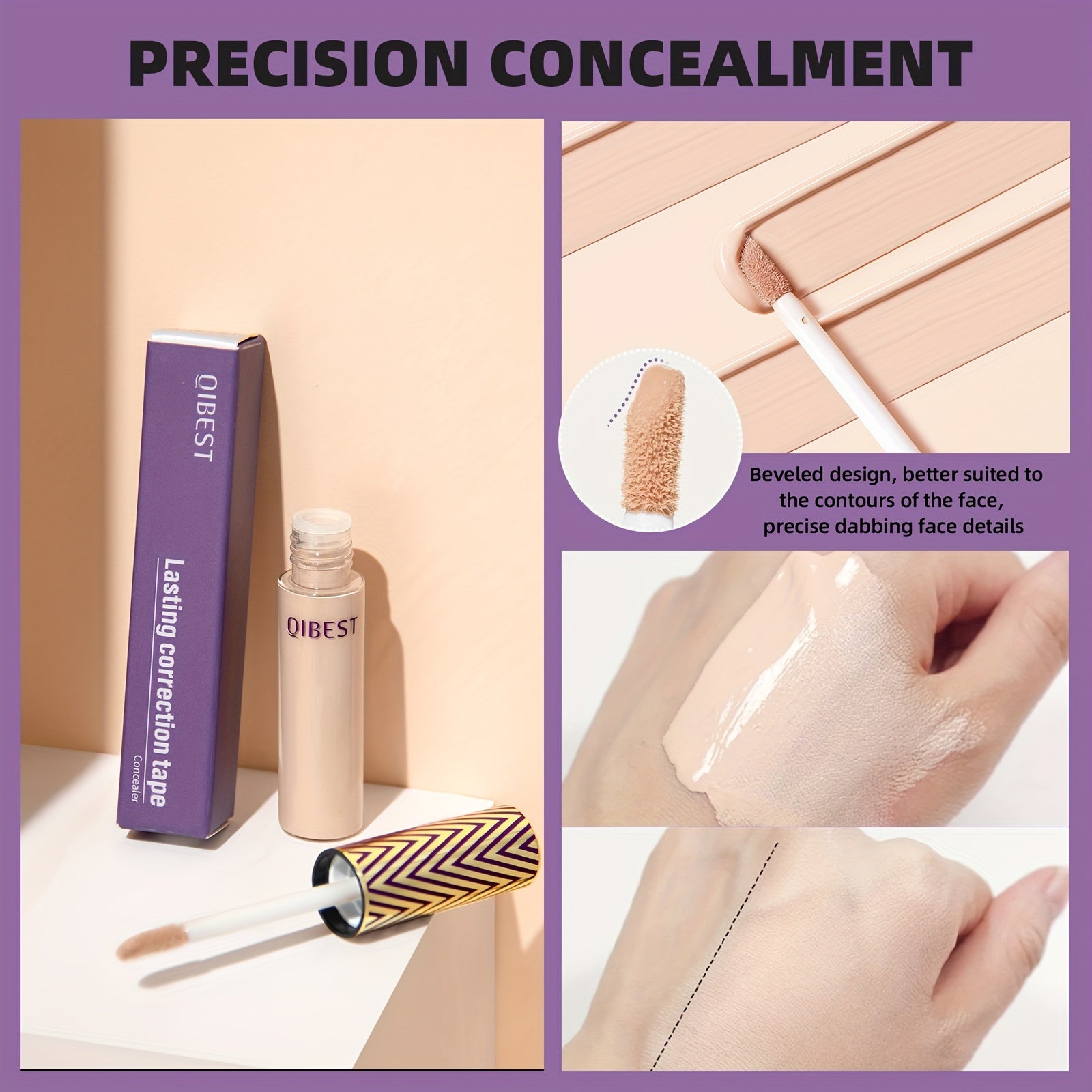 Liquid Concealer Waterproof Sweat-Proof Long-Lasting Full Coverage Stick