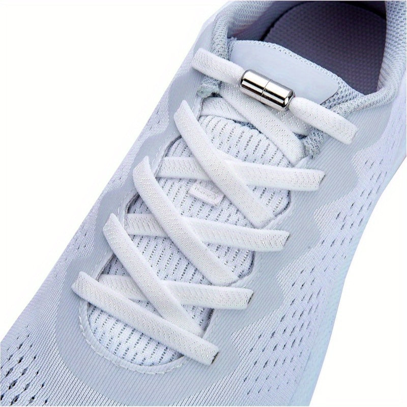 No-Tie Elastic Shoelaces for Kids and Adults, Flexible Easy to Use