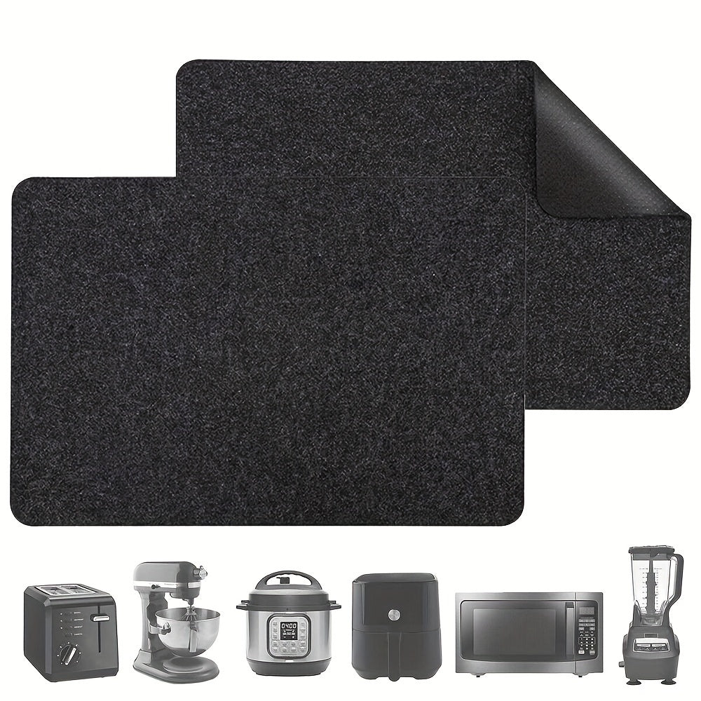 Alfombrilla antideslizante para cocina de 43x30 cm, protector aislante para encimera, compatible con freidora de aire y cafetera