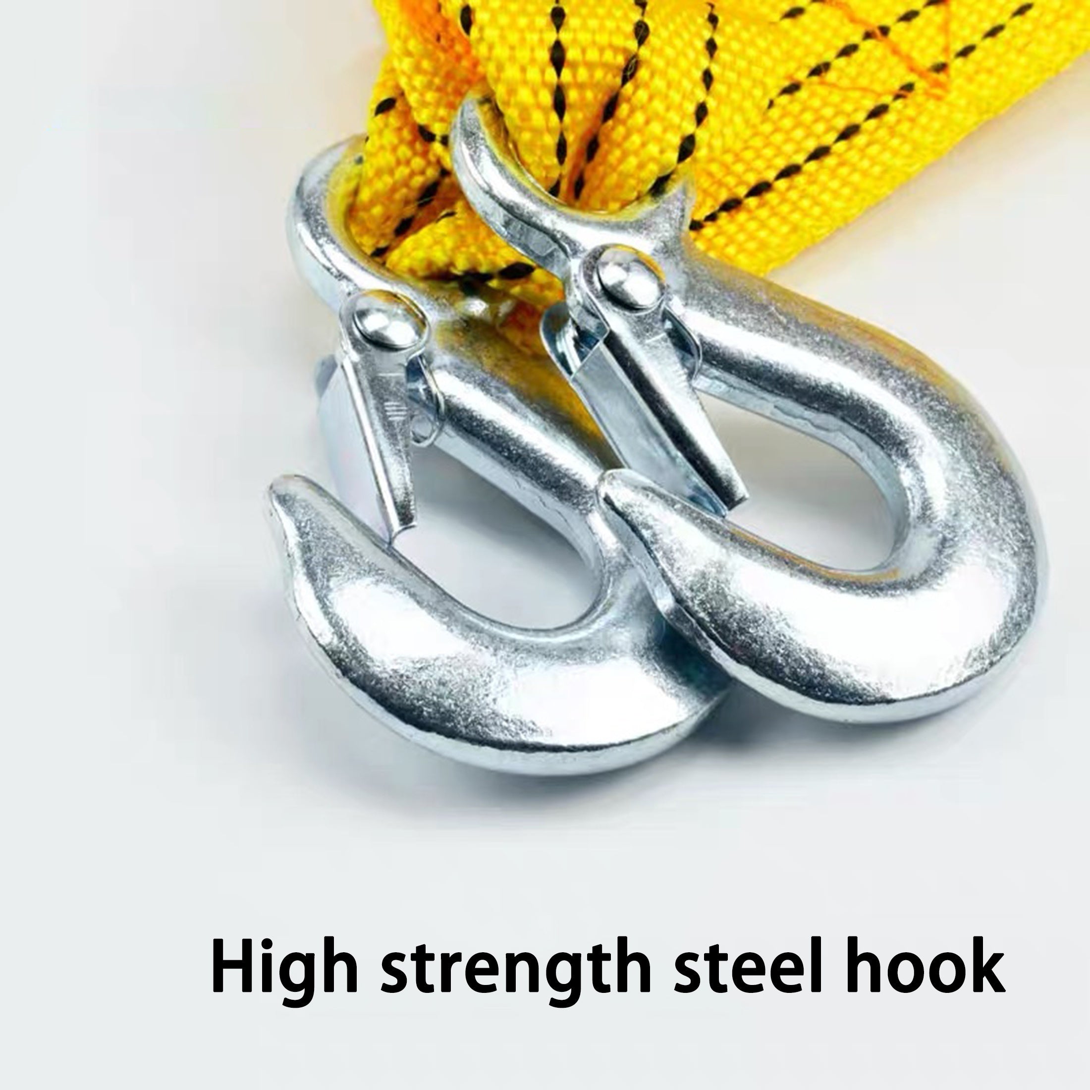 Heavy Duty 3 Ton Trailer Hitch Tow Strap 4M Iron Recovery Rope