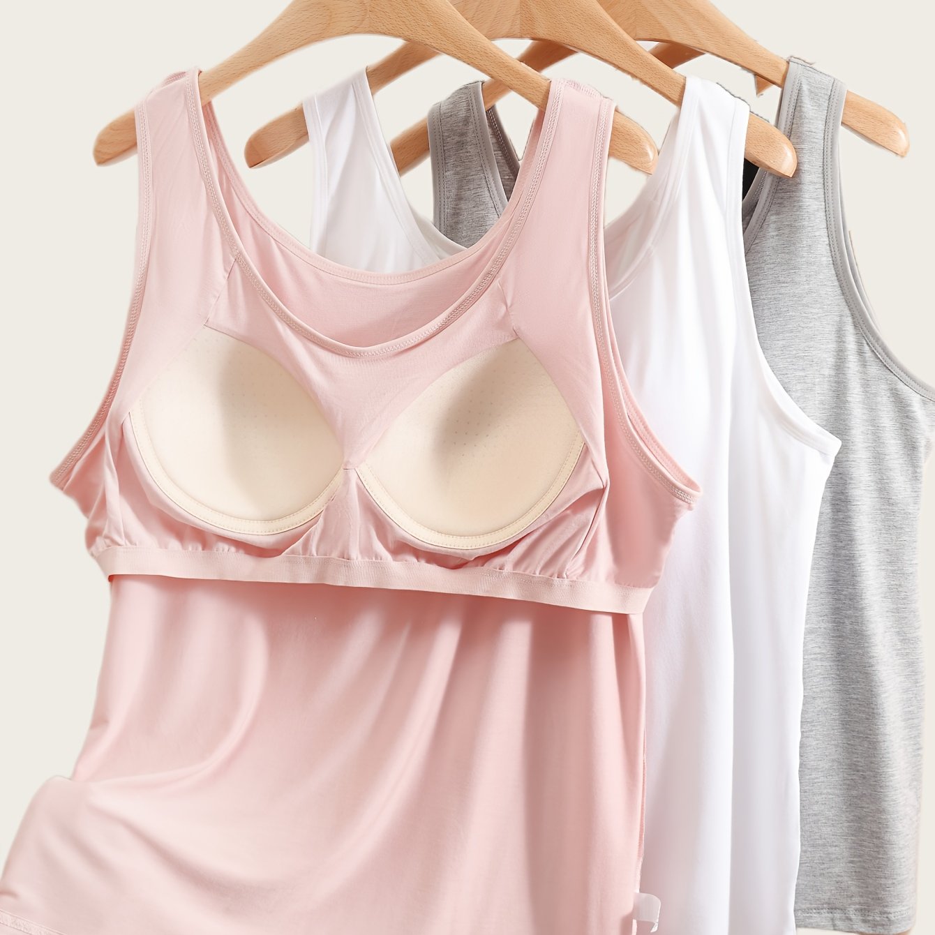 Женские майки-туники больших размеров с эластичным материалом и встроенным бюстгальтером, повседневная ночная одежда для всех сезонов