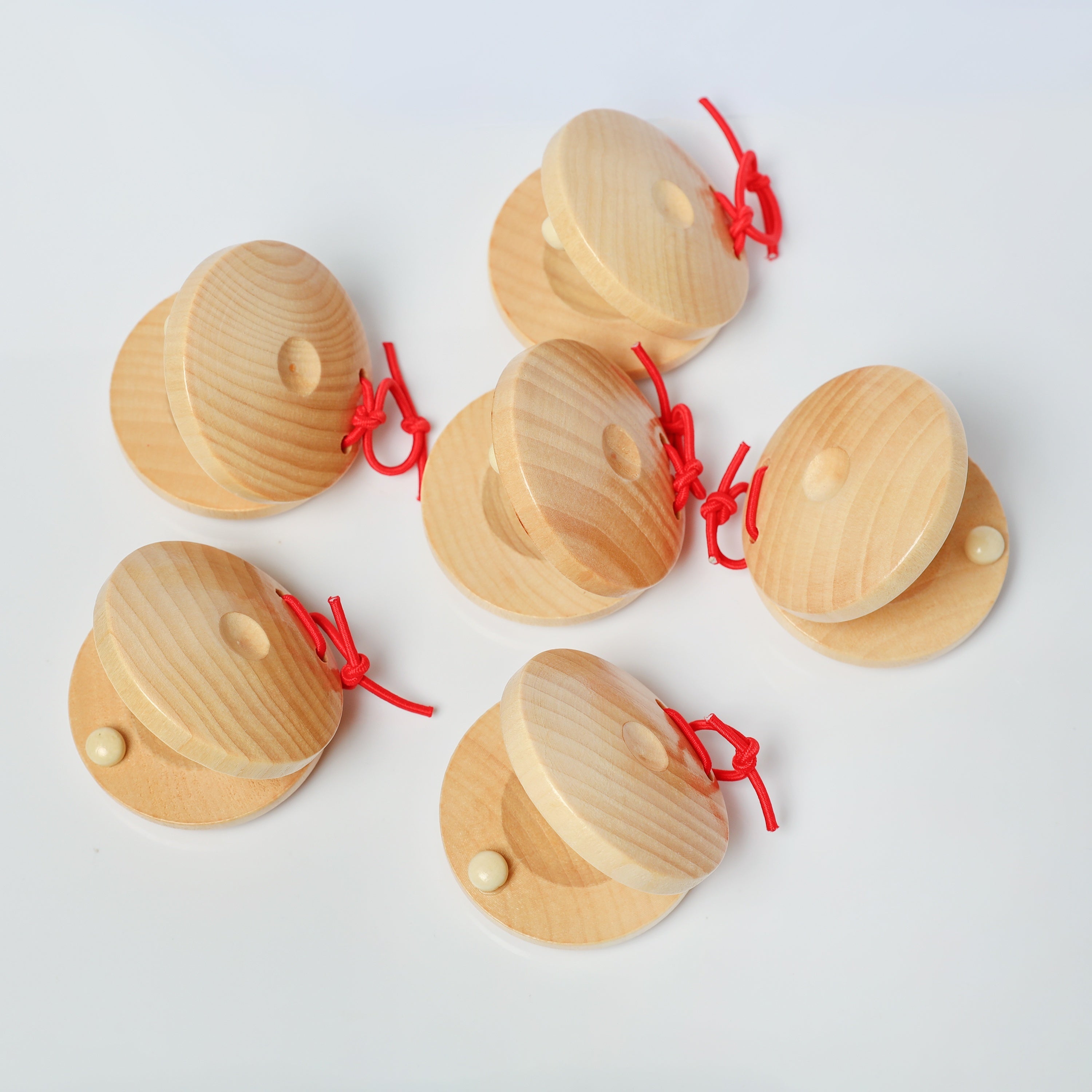 Ручная деревянная перкуссионная погремушка для музыкальных занятий, от 3 лет, красная, синяя, желтая