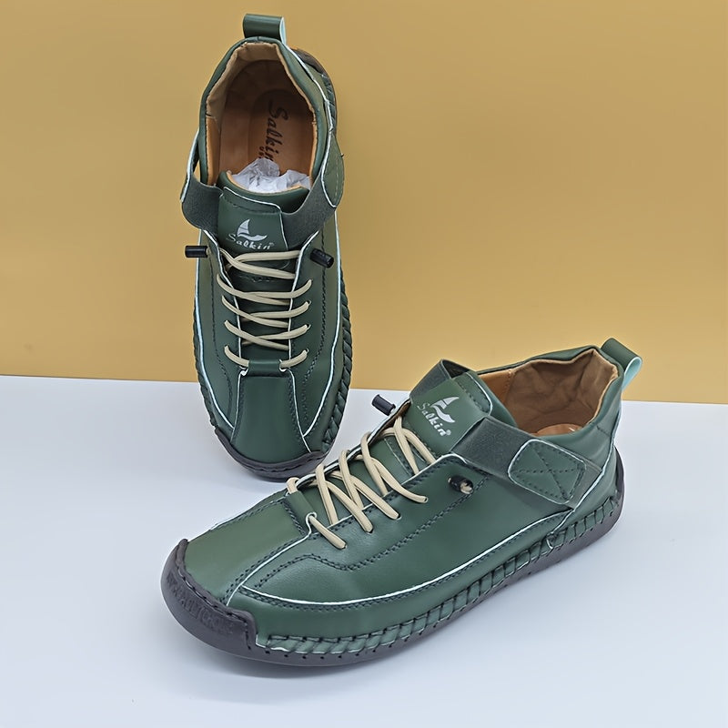 Women's Ankle Slip-On Boots Microfiber Casual Flat Heel All-Season