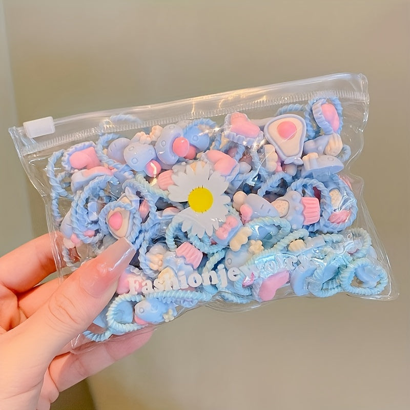 20-40 Piece Hair Tie Set for Women and Girls Colorful Elastic Bands for Ponytails and Braids