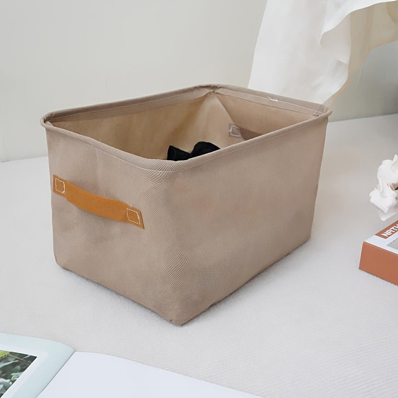 Storage Basket with Steel Frame for Clothing Toys and Household Organization