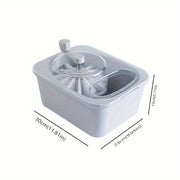 Portable Manual Fruit and Vegetable Washer with Basket, Double-Layer Design