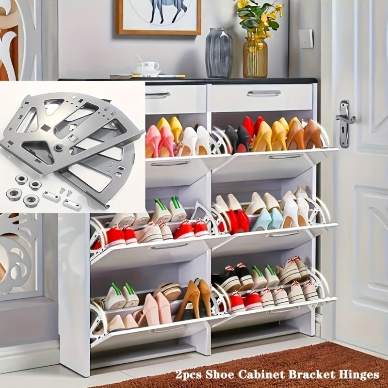 Organizador de cajones en tono plateado con cajones abatibles y soportes de acero inoxidable