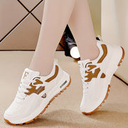 Women's Casual Sneakers Contrast Colors Lace-Up Platform Sole Low Top All-Season