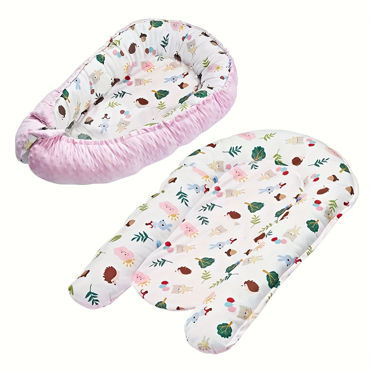 Baby Lounger for Kids Reversible Breathable Adjustable Portable with Cozy Cover