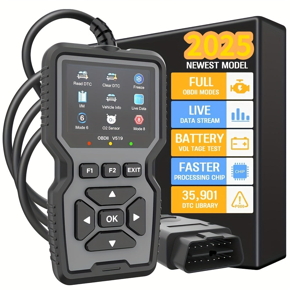 Advanced Car OBD2 Scanner Diagnostic Tool Supports Multiple Languages