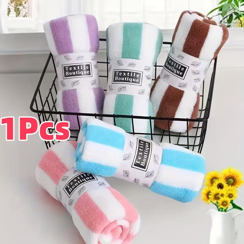 Juego de toallas absorbentes de secado rápido a rayas para uso en casa, hotel y spa