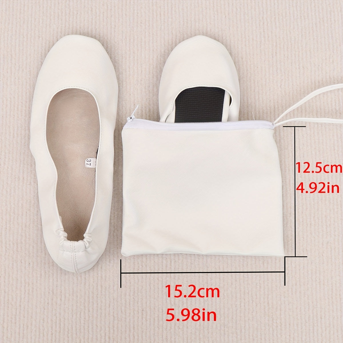 Zapatos de baile suaves, ligeros y plegables para interior con patrón de cruz en negro para mujer