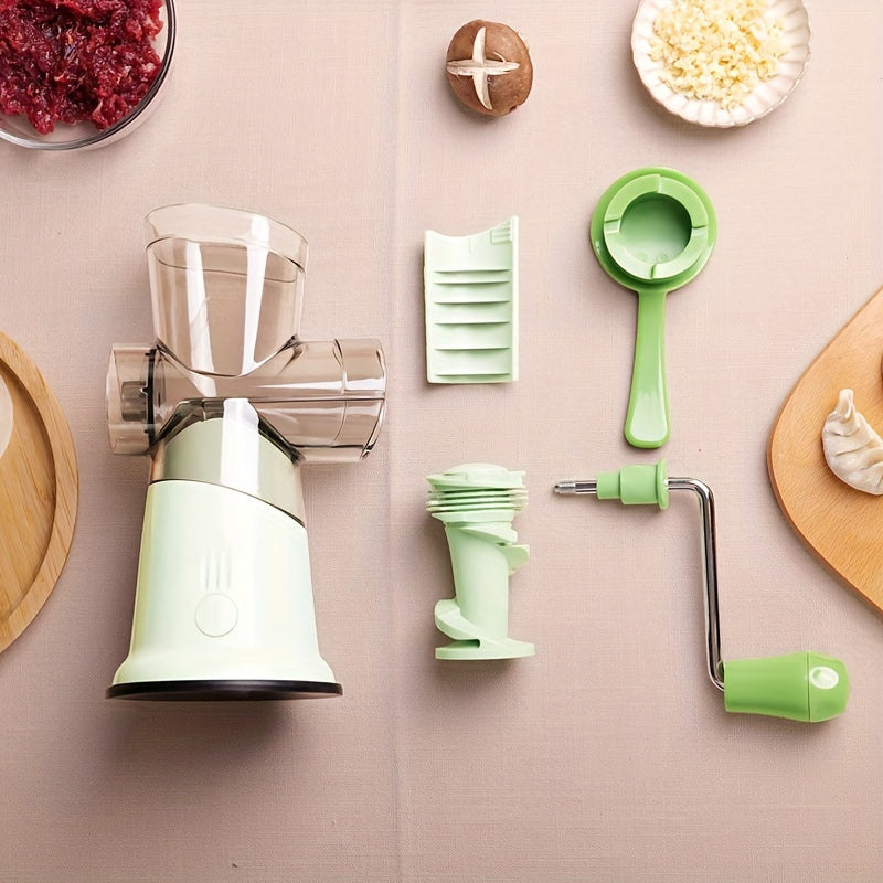 Manual Meat Grinder with Hand Crank, Large Capacity for Beef and Vegetables