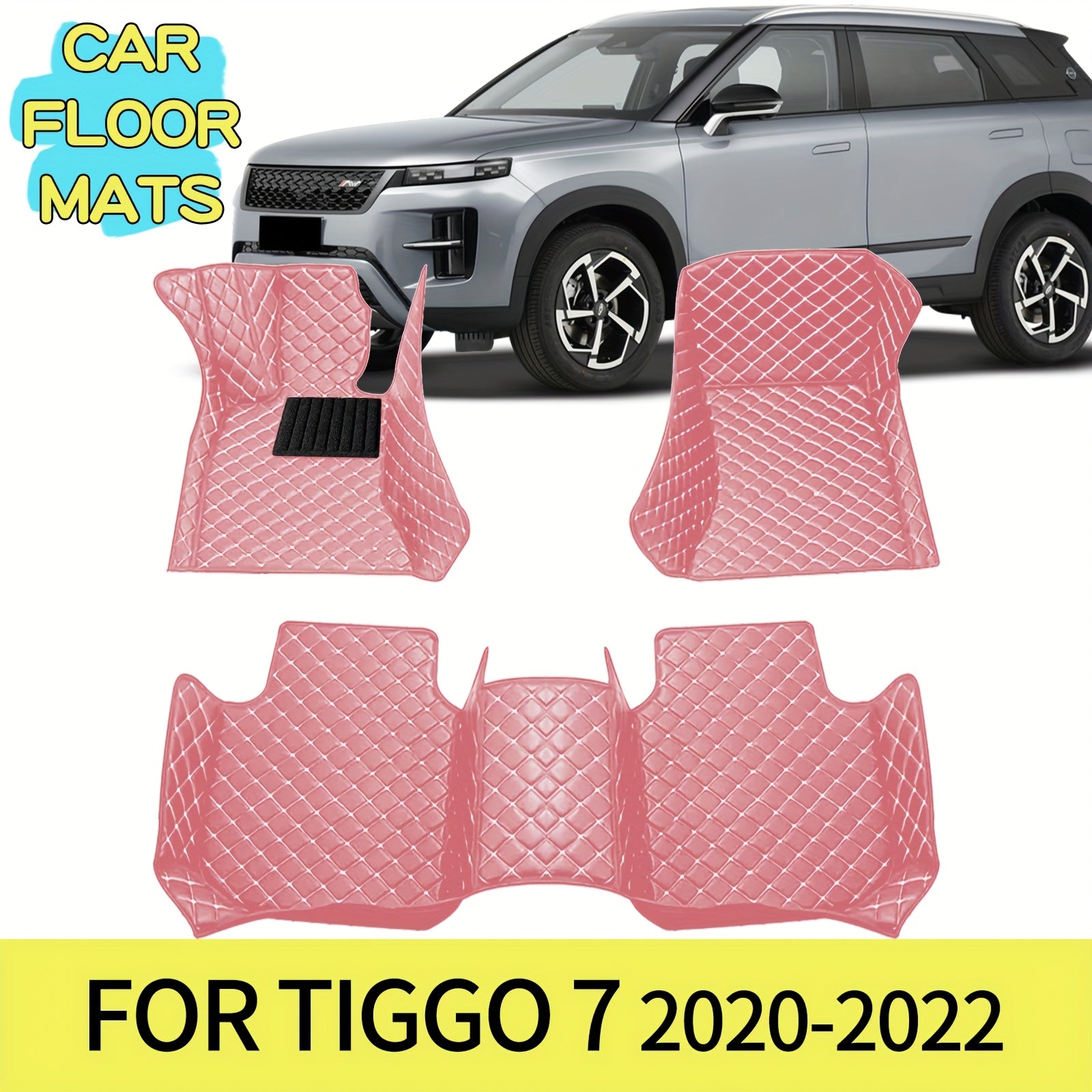 Alfombrillas universales de cuero sintético para coche, impermeables, a prueba de polvo y resistentes al desgaste