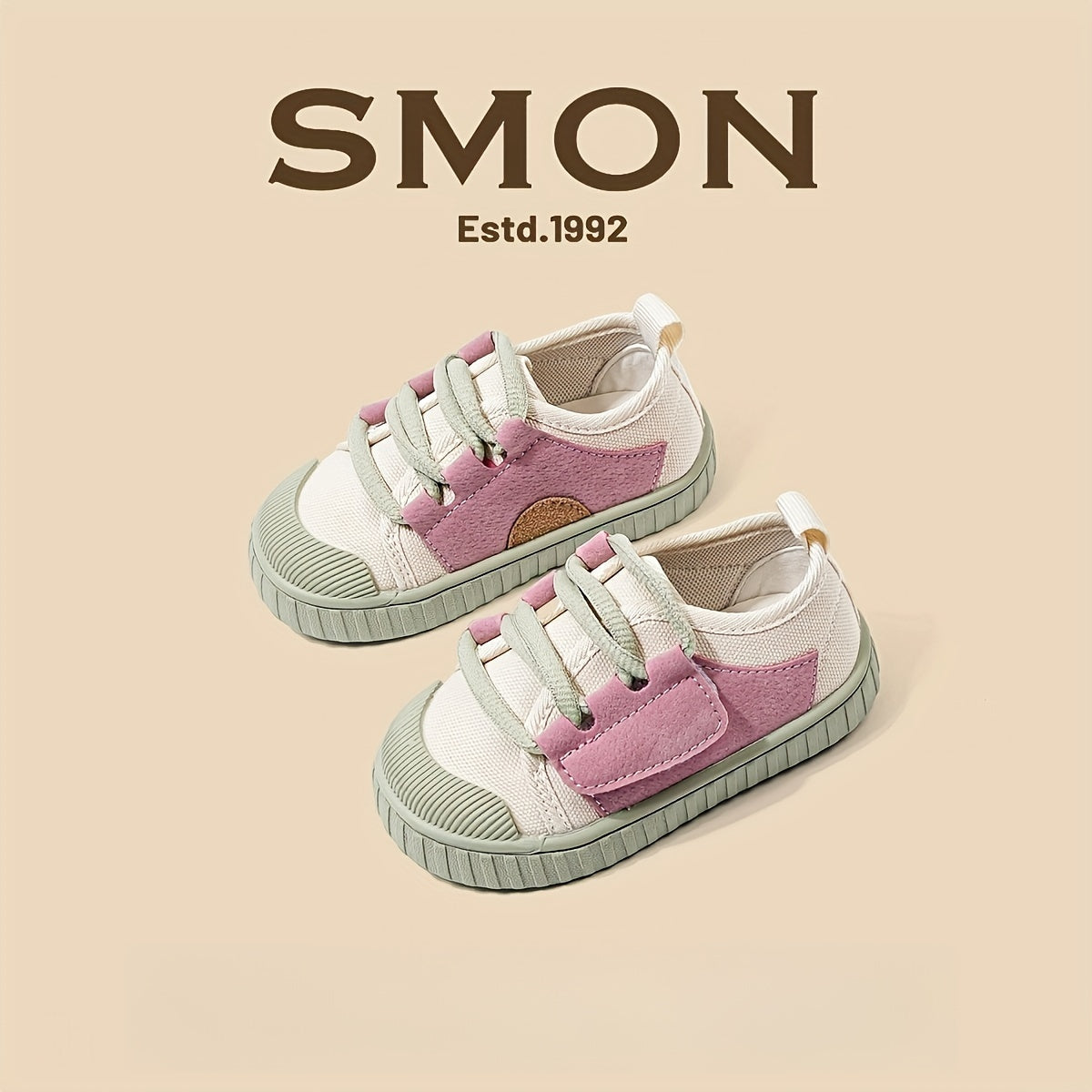 Kids Canvas Shoes Boys Girls Breathable Non-Slip Low Top Rubber Sole