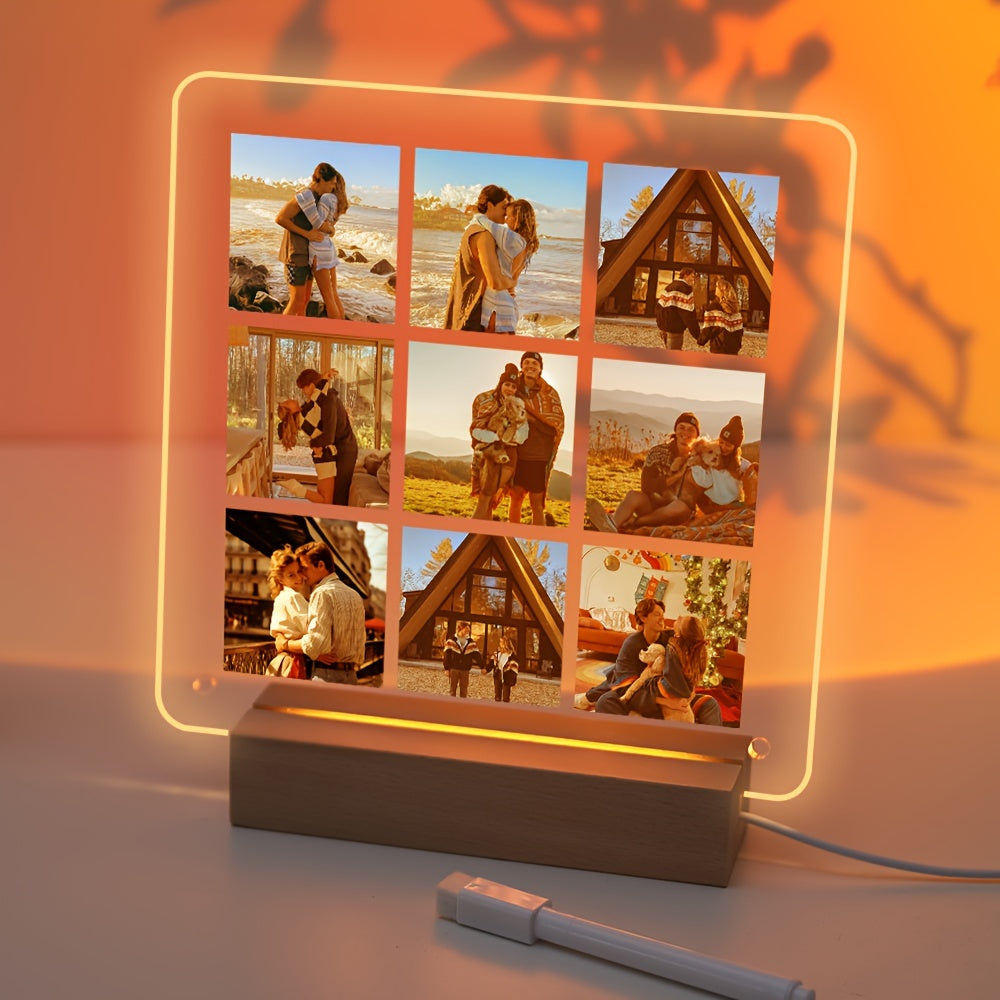 Bayramlar va maxsus tadbirlar uchun akril rasm ramkasi, qo'lda tayyorlangan sevgi yuragi devor va stol dekoratsiyasi