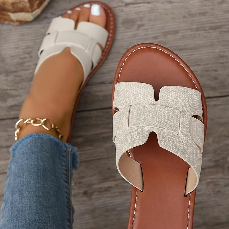 Women's Flat Slippers Non-Slip Comfortable Casual Crisscross Sandals