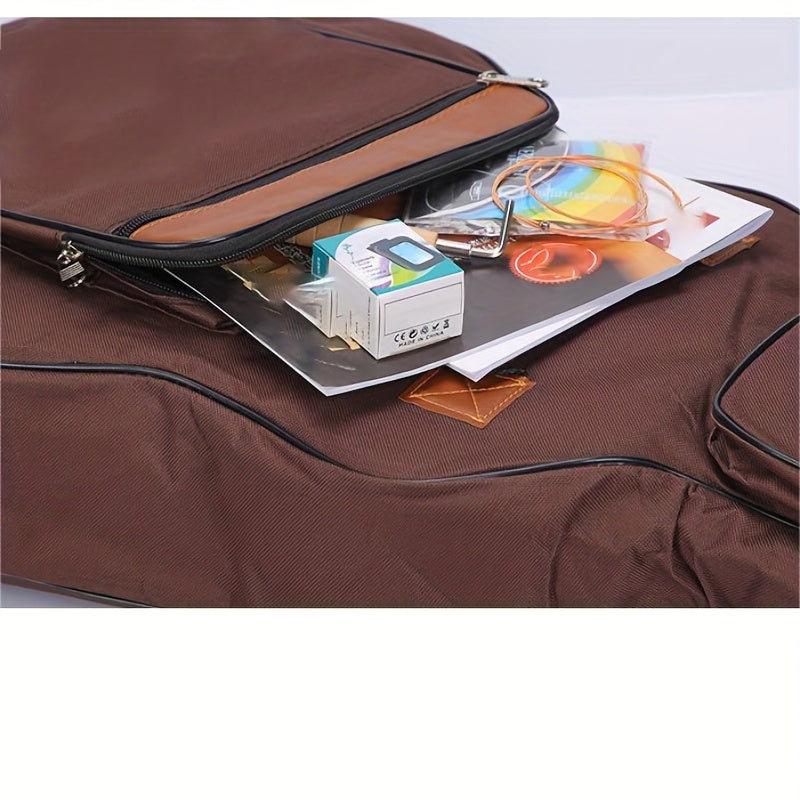 10mm Thickened Acoustic and Classical Guitar Gig Bag Waterproof with Dual Shoulder Straps and Pockets
