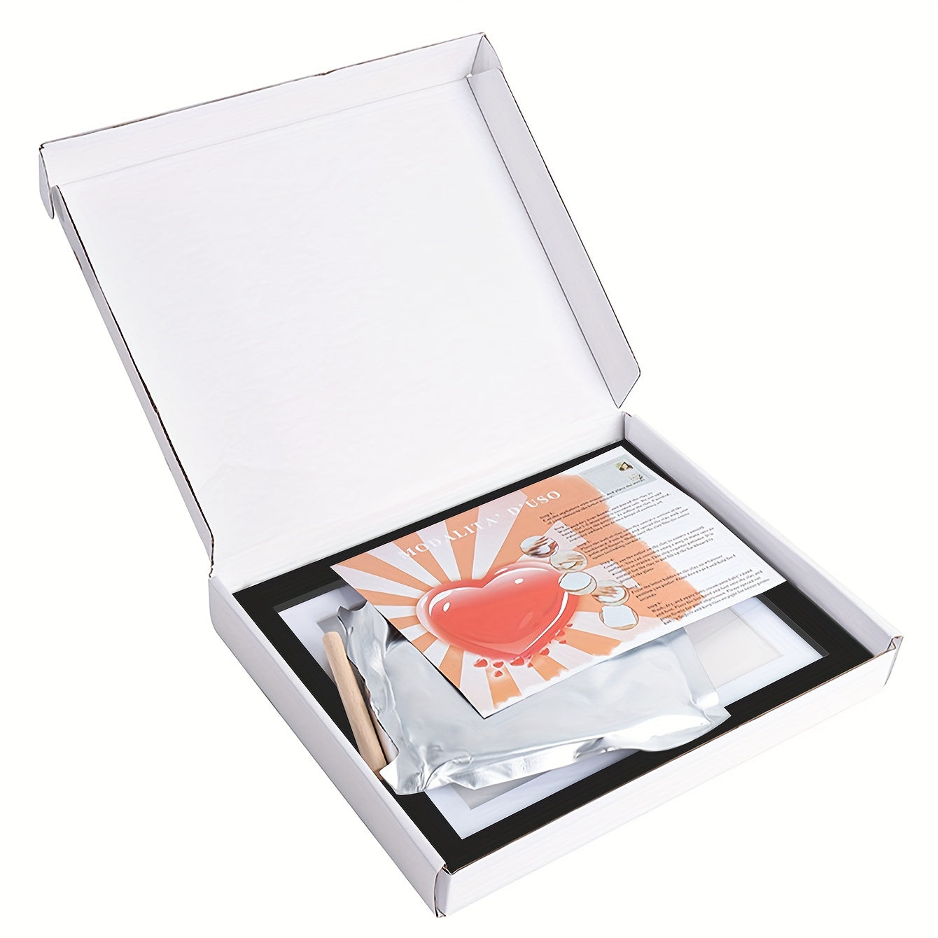 Wooden Keepsake Frame for Baby Hand and Footprint Gift for Boys and Girls