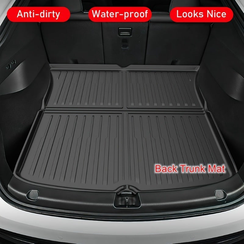 Waterproof TPE Cargo Trunk Mats for Tesla Model Y and Model 3 Highland