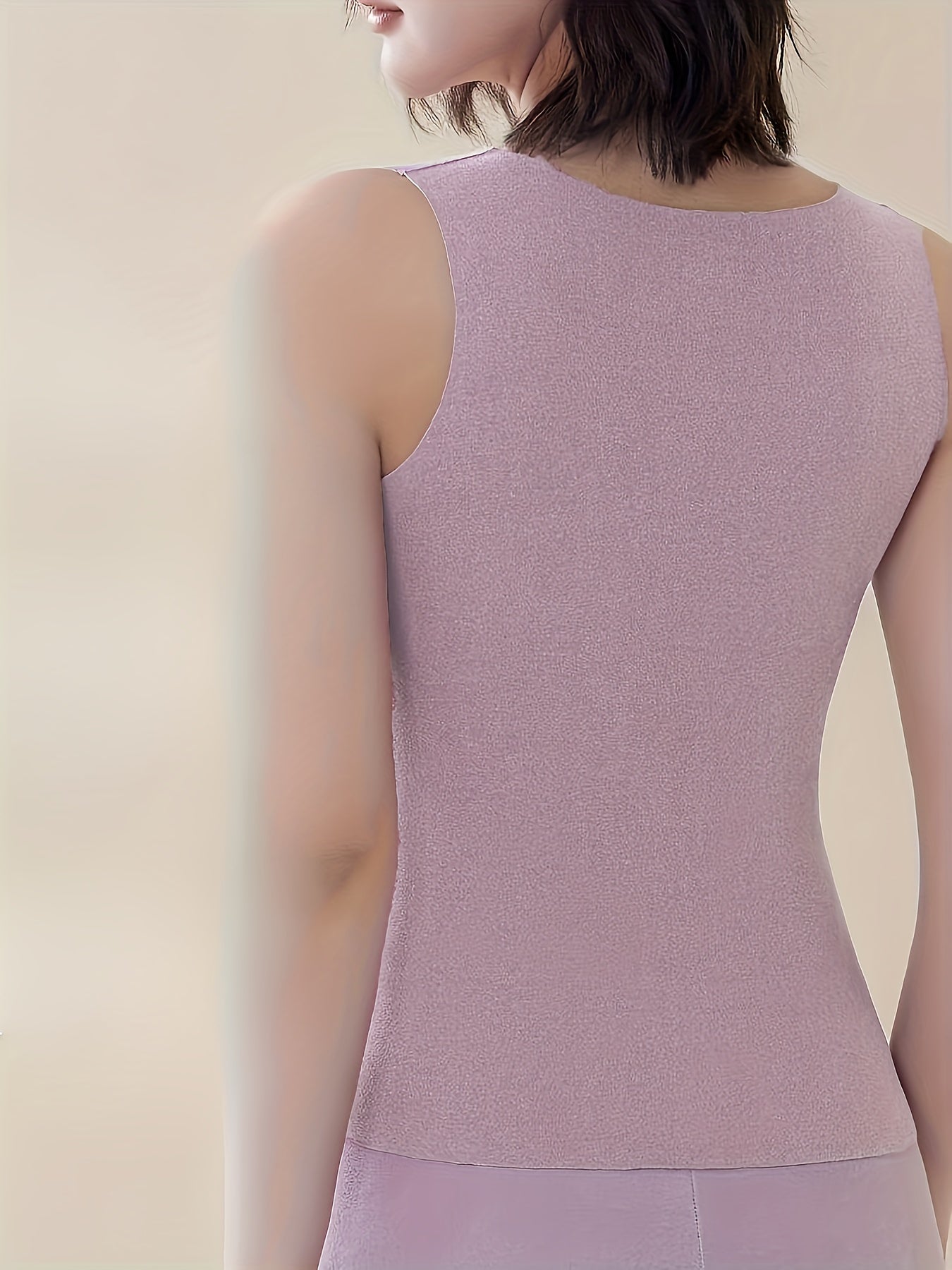 Plus Size Thermal Fleece Tank Tops for Women 5-Pack Sleeveless Base Layers