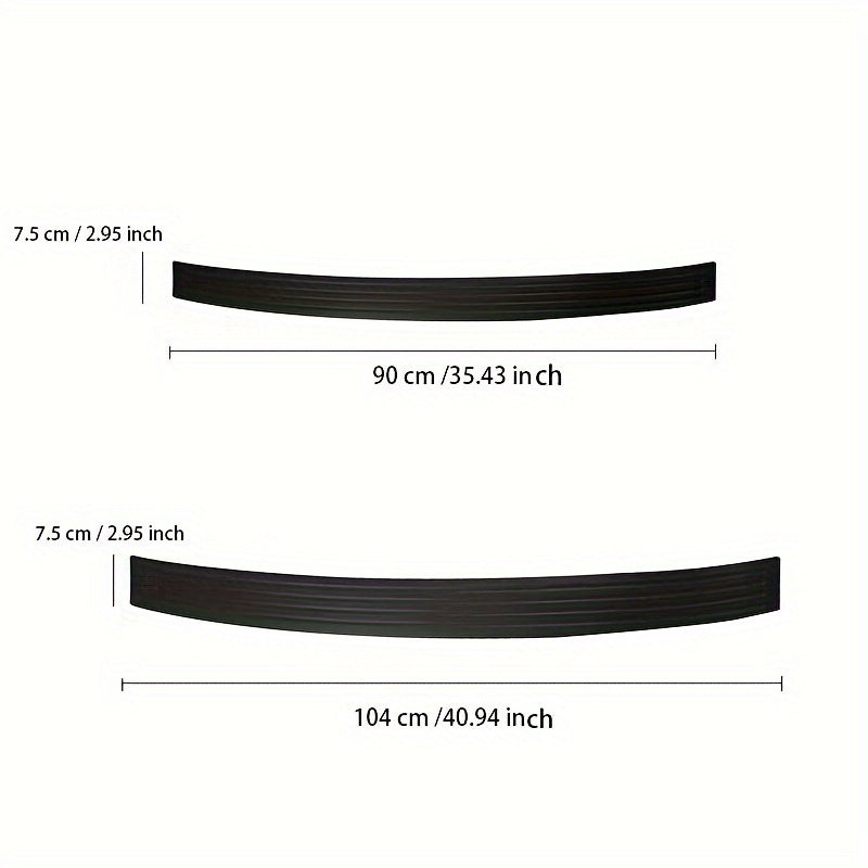 Car Rear Bumper Guard Rubber Anti-Scratch Collision Protection Strip