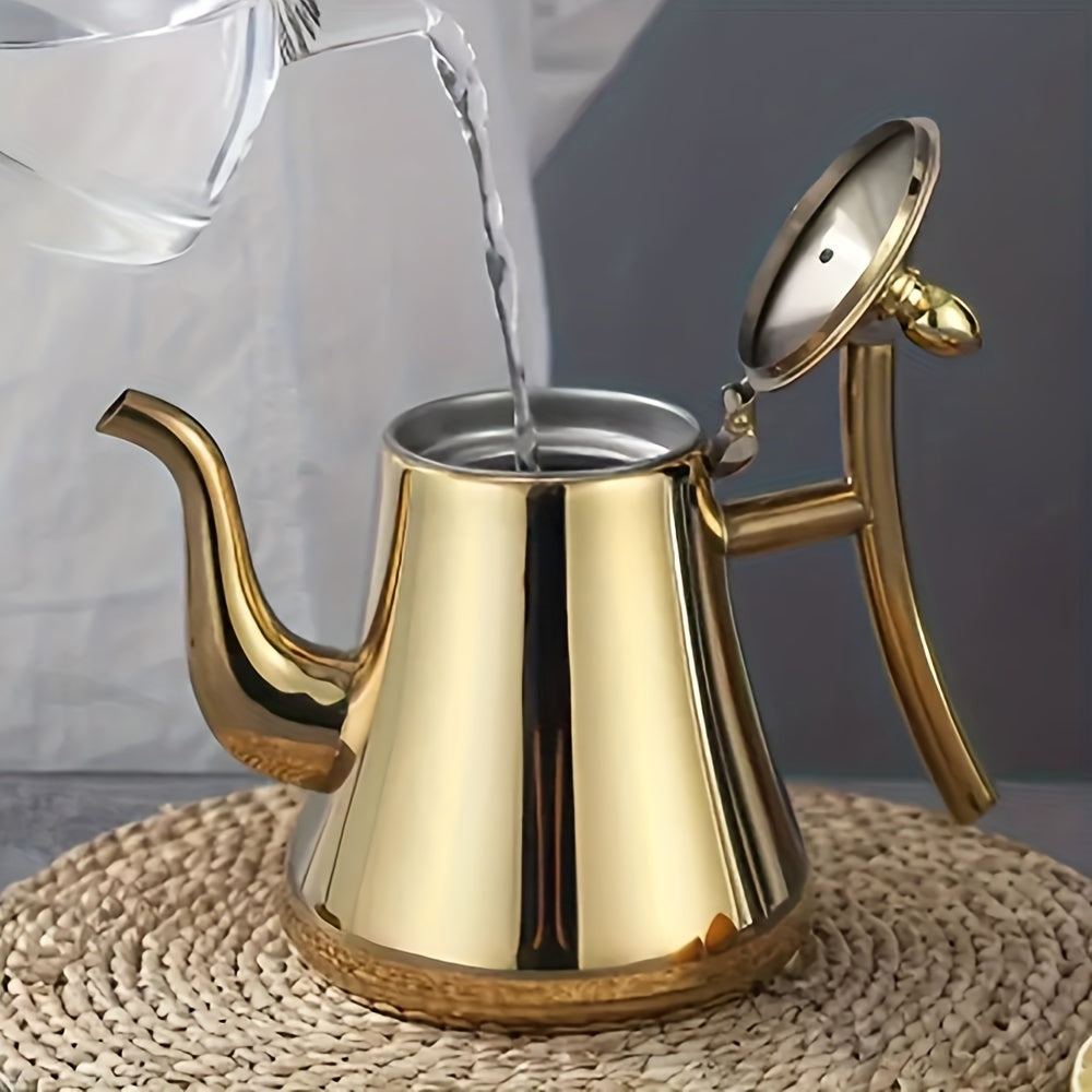 1L, 1.5L va 2L o'lchamdagi filtrli zanglamas po'latdan qilingan qahva tayyorlagich, uy va restoran foydalanishi uchun ideal. Issiqlikka chidamli 304 zanglamas po'lat materialidan tayyorlangan, olib tashlanadigan choyni o'z ichiga oladi.