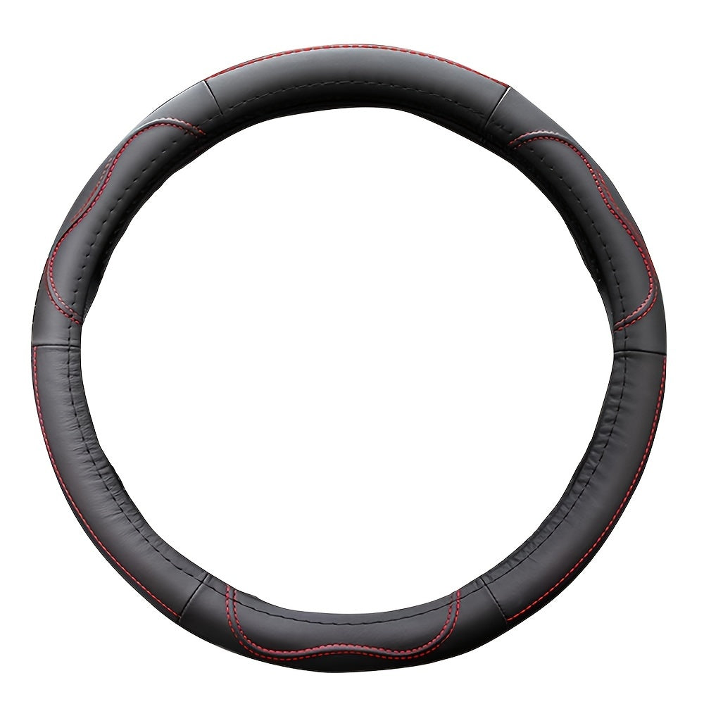 Universal Breathable Microfiber Leather Car Steering Wheel Cover Non-Slip Protector