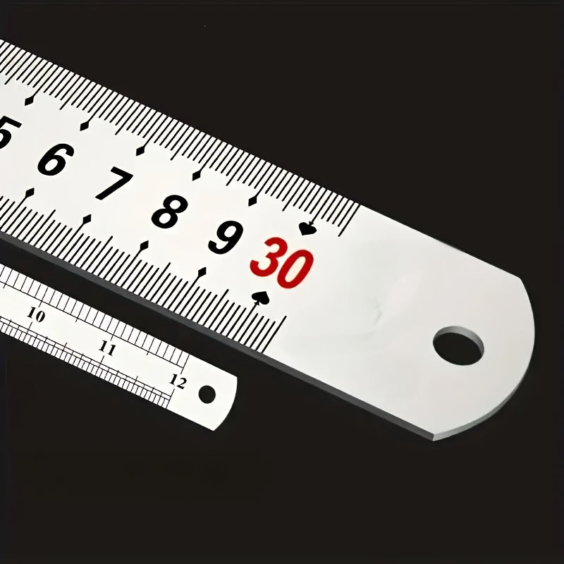Aluminum 30cm x 50cm Straight Ruler Multi-purpose Measurement Tool for Craftsmen
