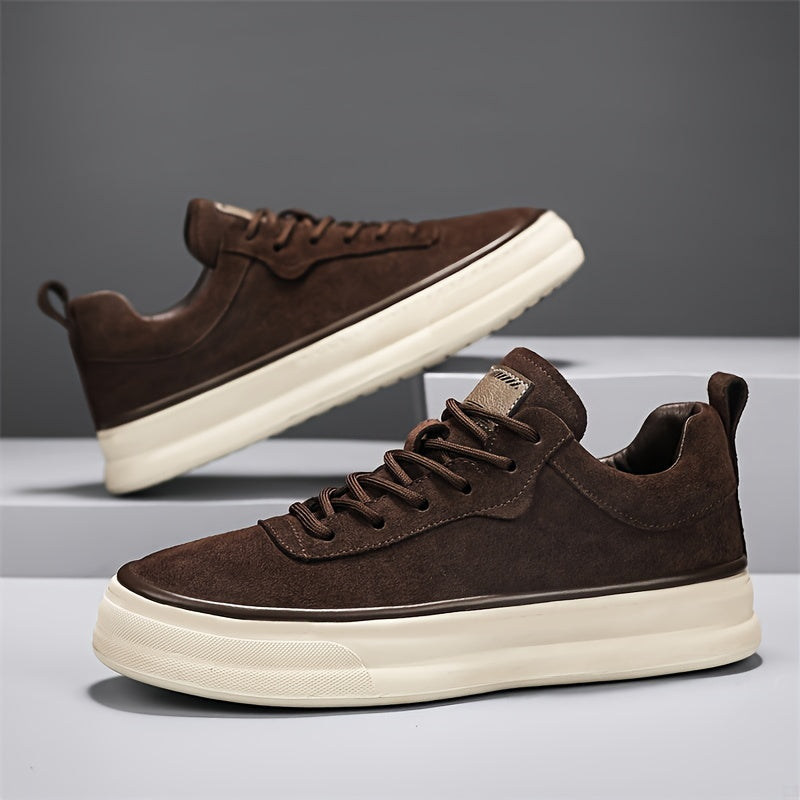 Men's All-Season Casual Athletic Sneakers with PU Upper and Lace Closure