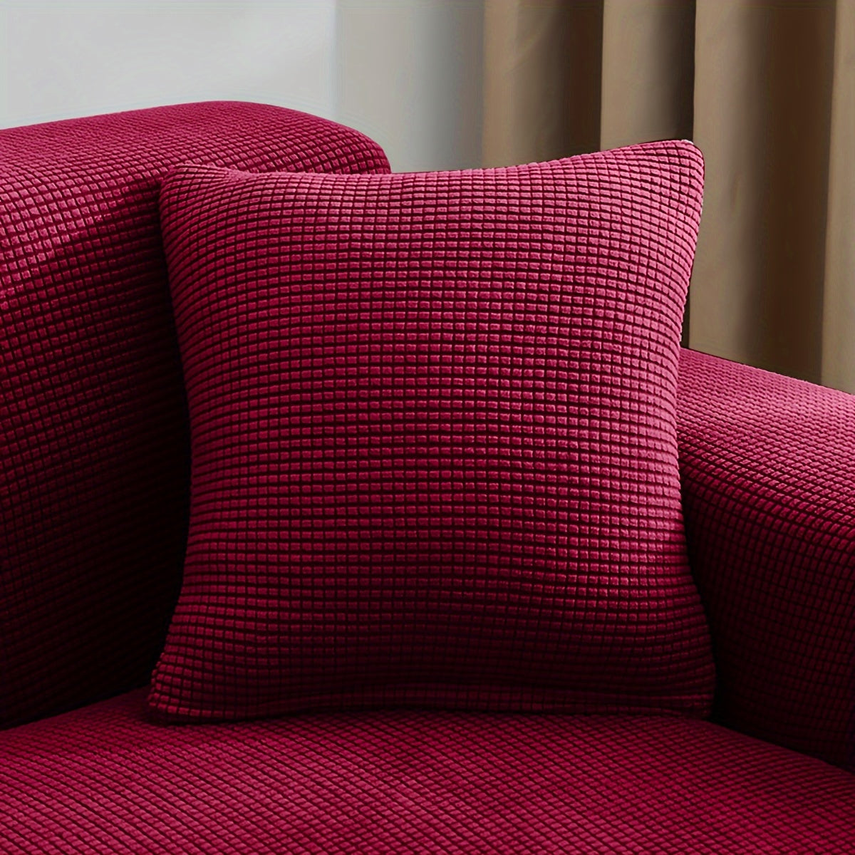 Чехол на подушку из полярного флиса с жаккардовым узором, пылезащитный и устойчивый к царапинам от кошек для декора гостиной и спальни