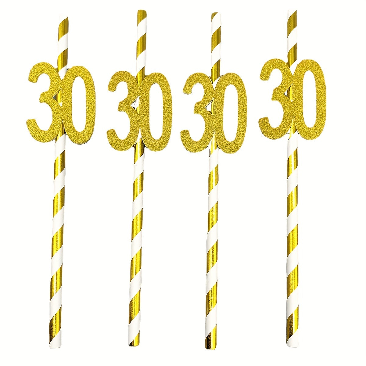 Sorbetes de papel para decoraciones de pasteles de cumpleaños, números de diez a sesenta años