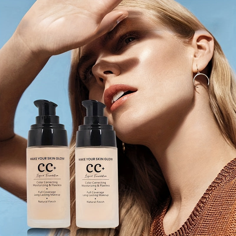 Waterproof SPF 50 CC Cream Foundation for All Skin Types Long-Lasting Moisturizing Concealer