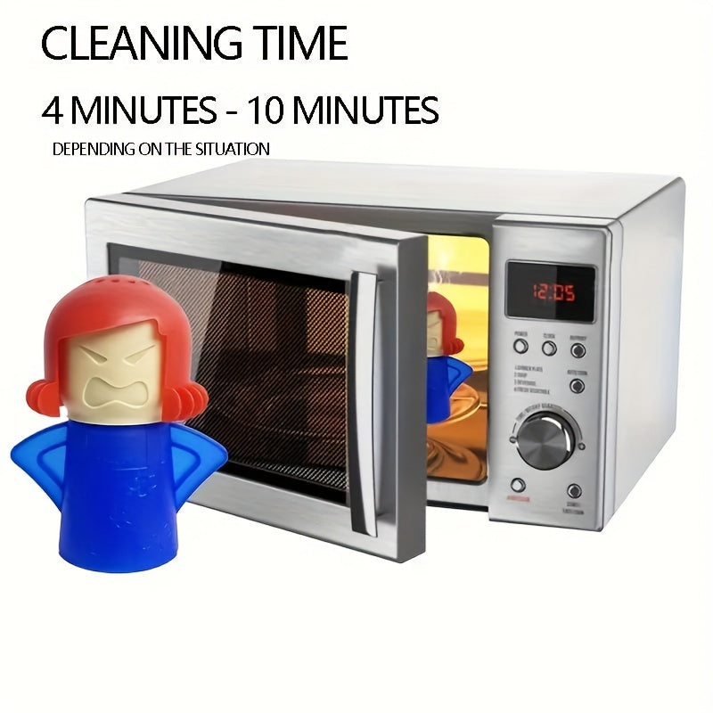 1 dona "Angry Mama" mikroto'lqinli pech va pech uchun bug' tozalagich - oddiy oshxona jihozlarini tozalash vositasi, shuningdek, muzlatgichlarni xavfsiz tozalash uchun ham ishlatilishi mumkin - yorqin ranglarda mavjud (ko'k, yashil, binafsha, sariq)