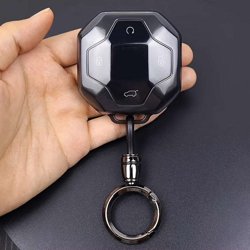 Car Key Case Leather Remote Control Holder for Travel SUV Keychain Protector