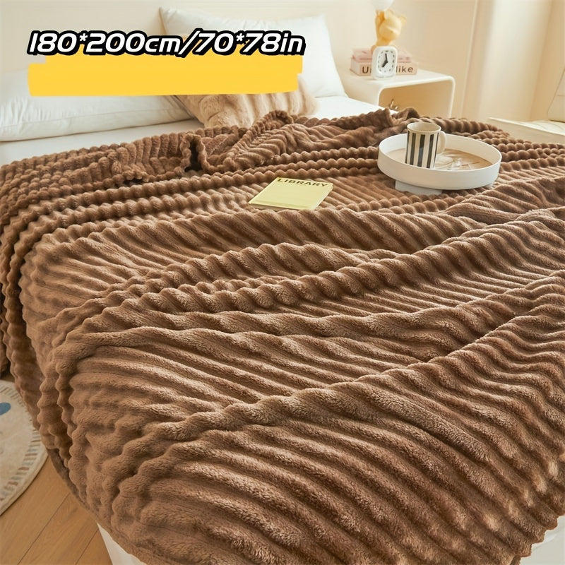 Manta de felpa ultra suave amarilla para sofá, cama y viaje, comodidad acogedora