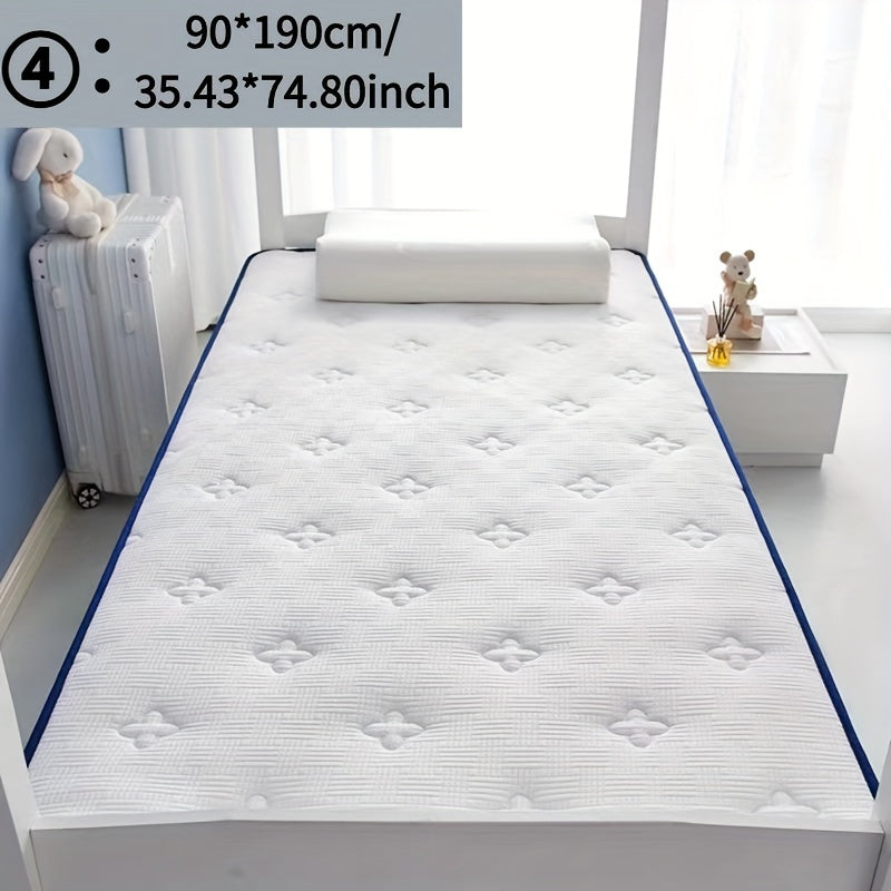 Foldable Mattress with Memory Foam Latex Layer Breathable Non-Slip Mat