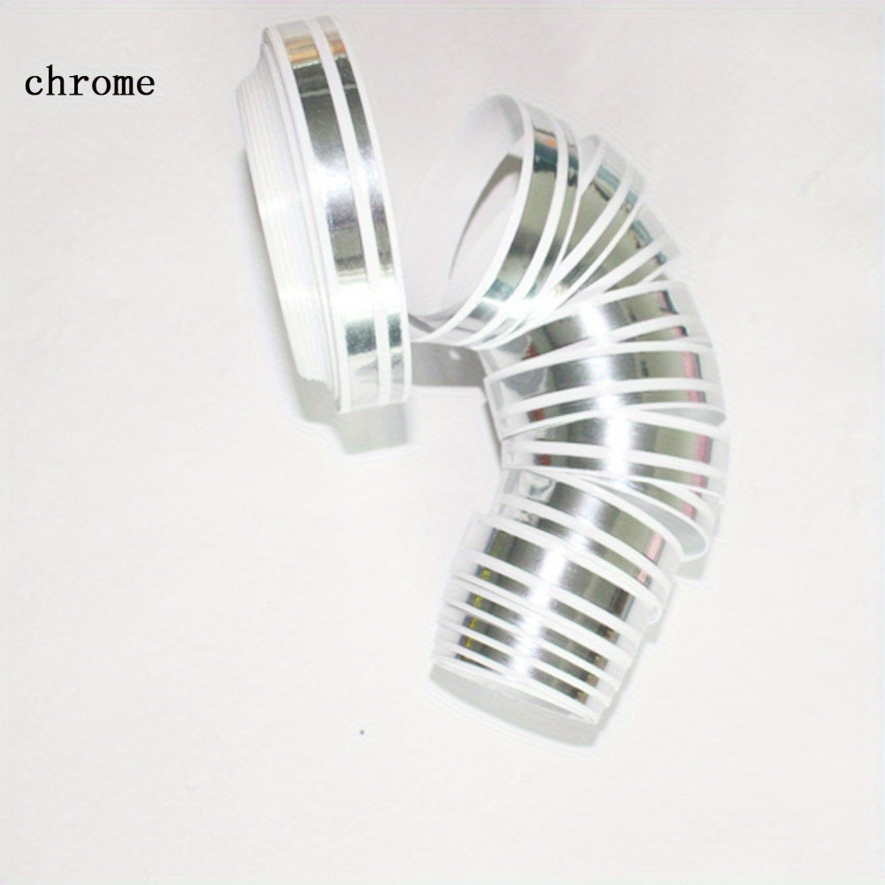 Qora va oq vinil avtomobil chiziqli stiker 385.8 dyuym, suv o'tkazmaydigan, UVga chidamli