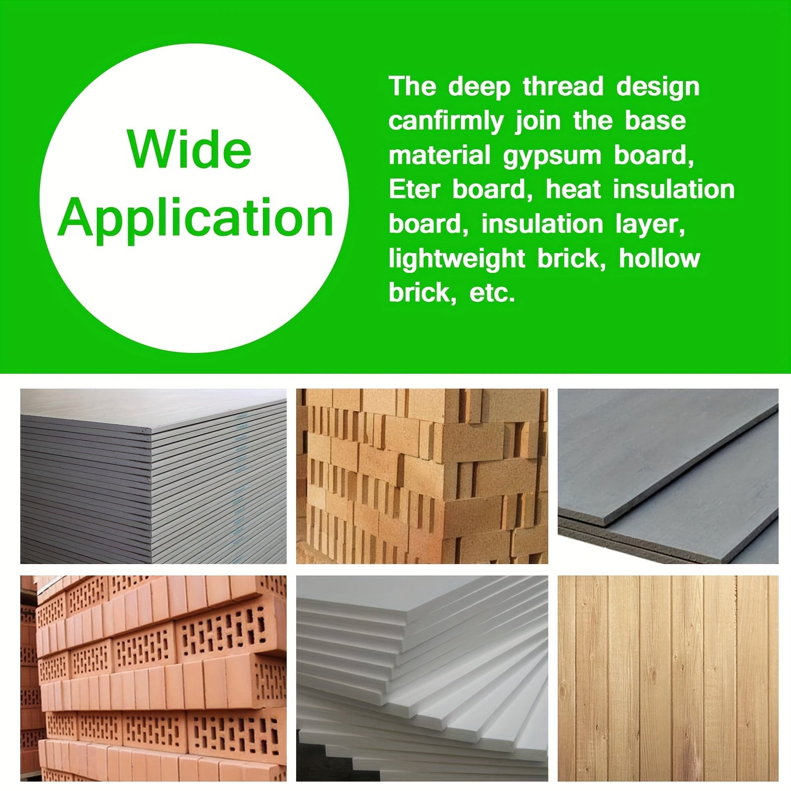 50/100/150 Pcs Galvanized Steel Self-Drilling Wall Anchors Drywall Inserts