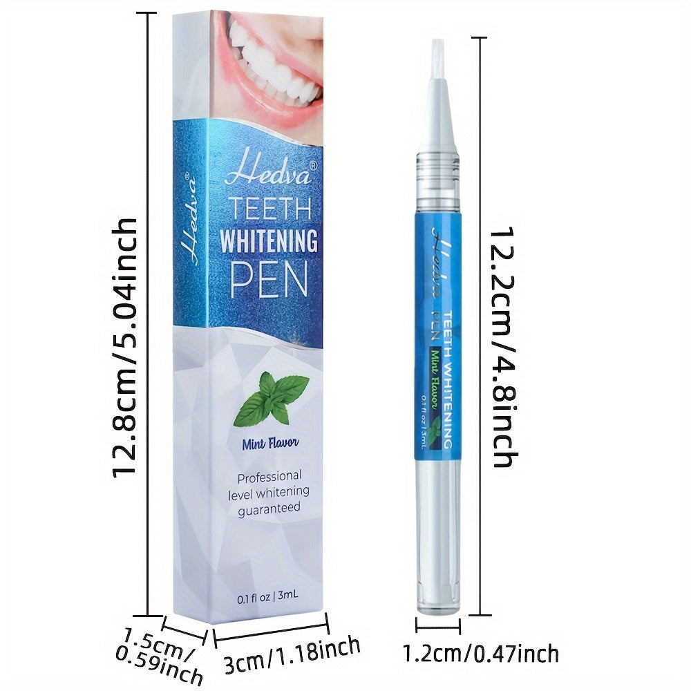 Teeth Whitening Gel Pen Mint Flavor 1-4 Pack 3mL Hypoallergenic Portable