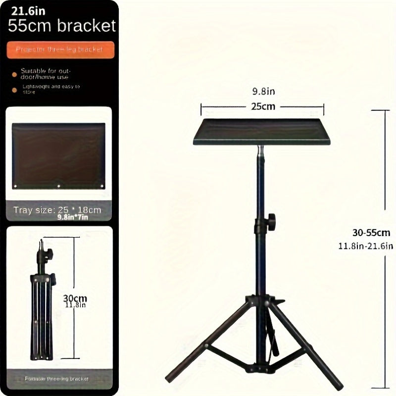 Adjustable Carbon Steel Tripod Stand for Projectors Cameras and Laptops