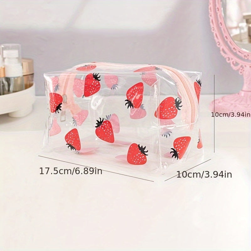 Large Capacity Waterproof PVC Cosmetic Organizer Bag Unisex Portable Storage