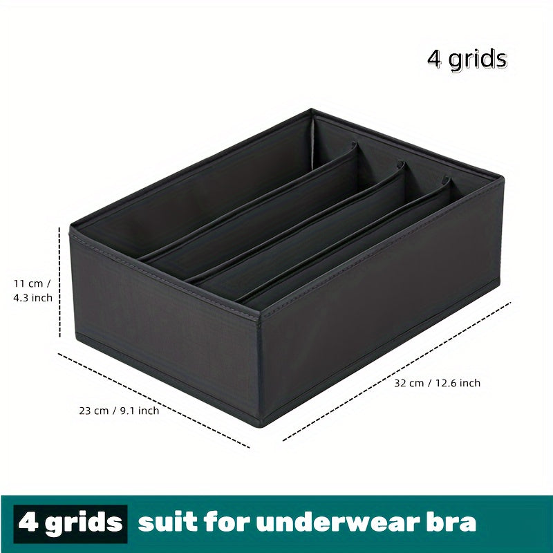 Foldable Multi-grid Drawer Organizer for Bras Socks Clothes Space-saving Storage