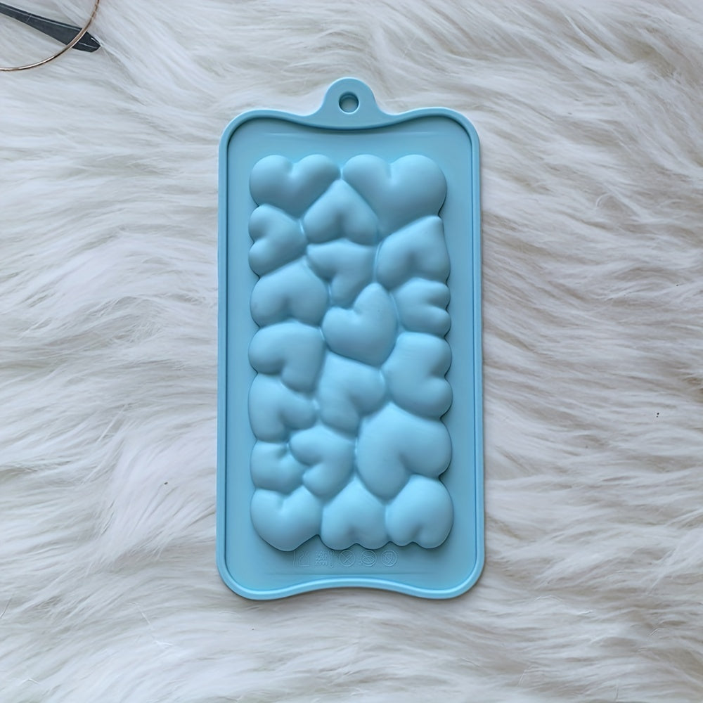 Silicone Heart-Shaped Chocolate Mold for Valentine's Day and Holidays BPA-Free 3D Love Design