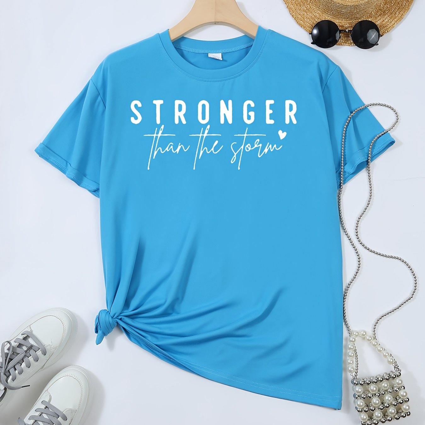 Plus Size Women’s Sports T-Shirt Polyester Breathable All-Season Casual